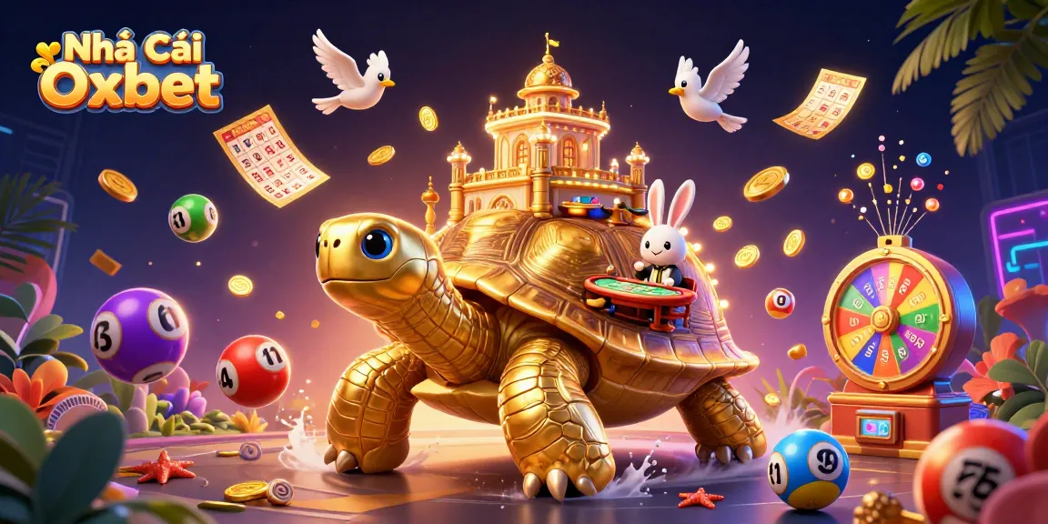 Engage in thrilling games at Nhà Cái Oxbet with vibrant casino illustrations showcasing a dynamic scene.