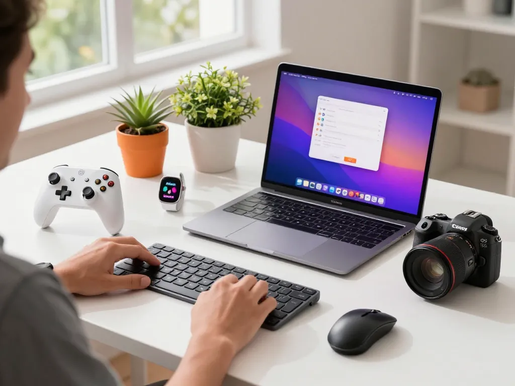 Explore essential cool tech gadgets under $170 in a modern workspace showcasing productivity and innovation.