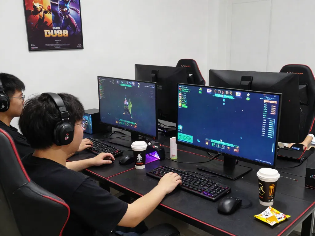 Engaged players enjoying an exciting DU88 gaming session with vibrant visuals and modern setup.