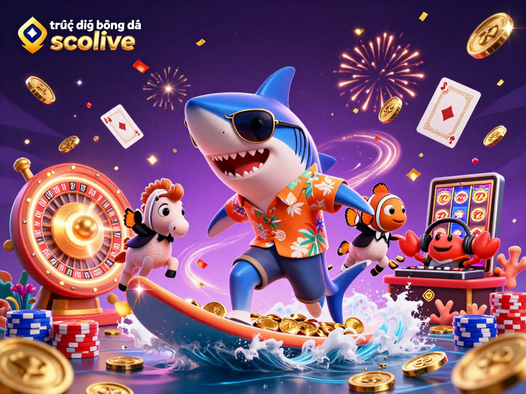 Experience thrilling sports action with trực tiếp bóng đá socolive as colorful casino elements come alive.