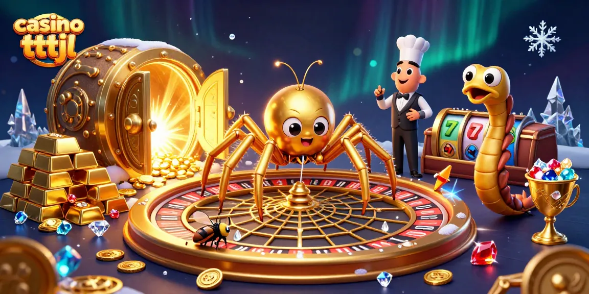 Enjoy thrilling gameplay at casino tttjl with a spider croupier and riches galore!